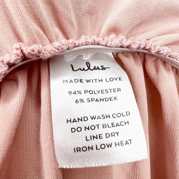 LULU'S Do a Double Take Ruched One-Shoulder Top Dusty Pink 90s Y2K Size XS - Picture 5 of 7